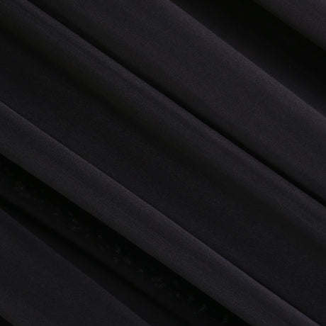 Black ITY Polyester Spandex Fabric