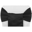 (12 Pack ) Black Bridal Satin Sash