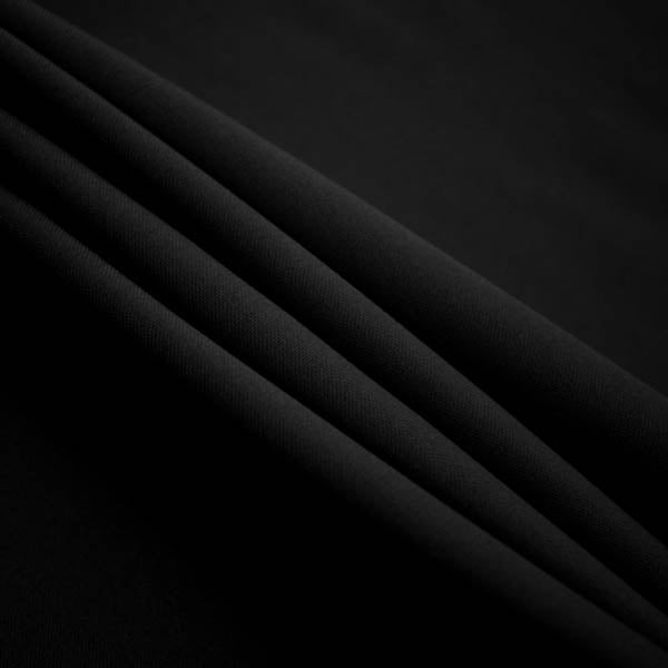 Black Polyester Poplin (60″) Fabric