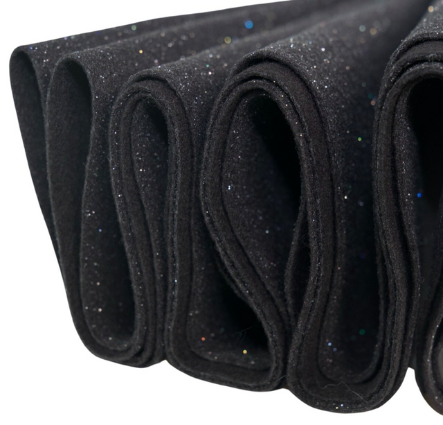 Glitter Felt Fabric 60 Inch Wide Sparkle Finish