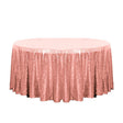 132″ Blush Glitz Sequin Round Tablecloth