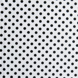 Swim Knit Black Eraser Polka Dots on White