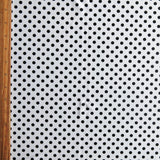 Swim Knit Black Eraser Polka Dots on White
