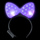 Light-Up Polka Dot Bow Headband (1 DZ)
