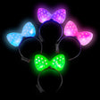 Light-Up Polka Dot Bow Headband (1 DZ)