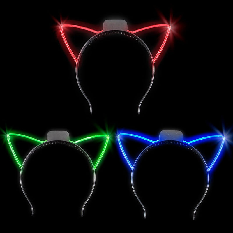 LED Cat Ear Headband (1 DZ)