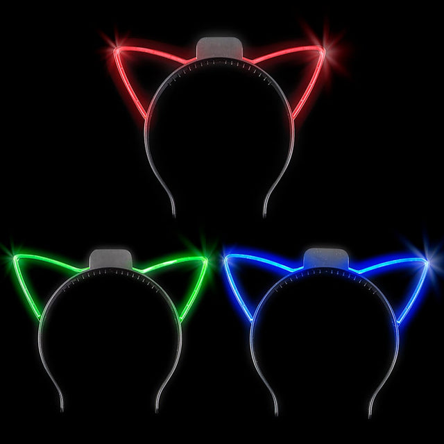 LED Cat Ear Headband (1 DZ)