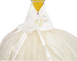 Ivory Glitter Quinceañera Champagne Bottle Dress – Pack of 3