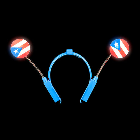 Light-Up Puerto Rican Flag Boppers (1 DZ)