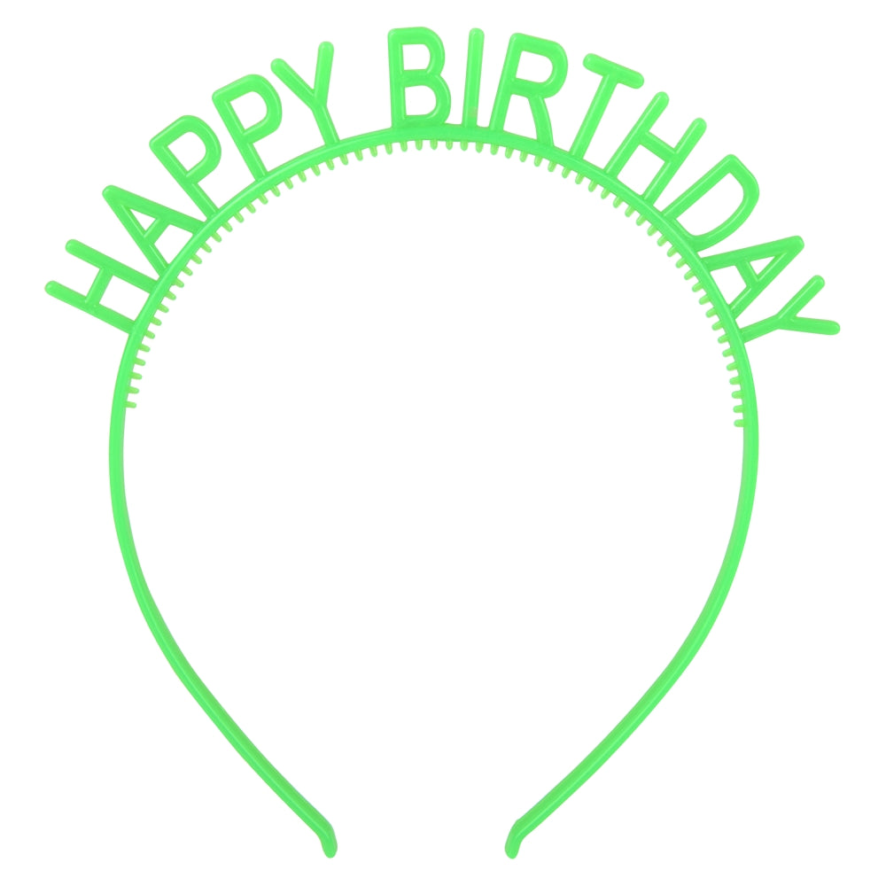 Glow In The Dark Happy Birthday Headband (1 DZ)