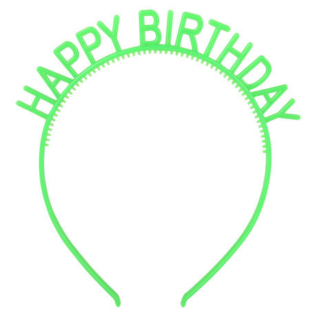 Glow In The Dark Happy Birthday Headband (1 DZ)