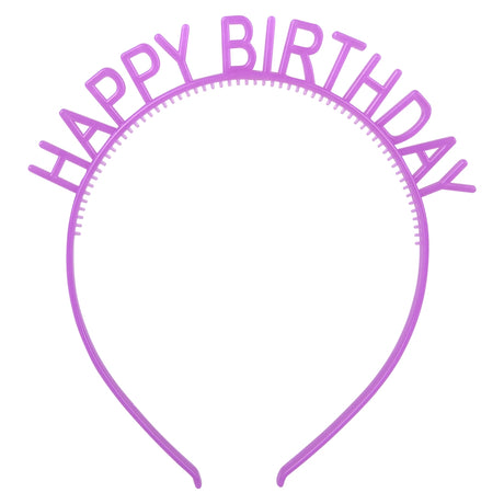 Glow In The Dark Happy Birthday Headband (1 DZ)