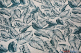 Bohemian Paradise Polyester Fabric - Tropical Banana Leaf Print, 58/60" Width, 3 Colors (1 Yard)