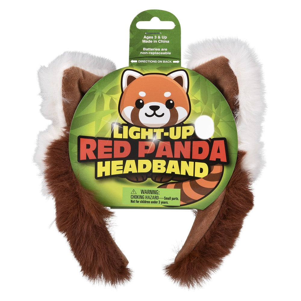 Light-Up Plush Red Panda Headband