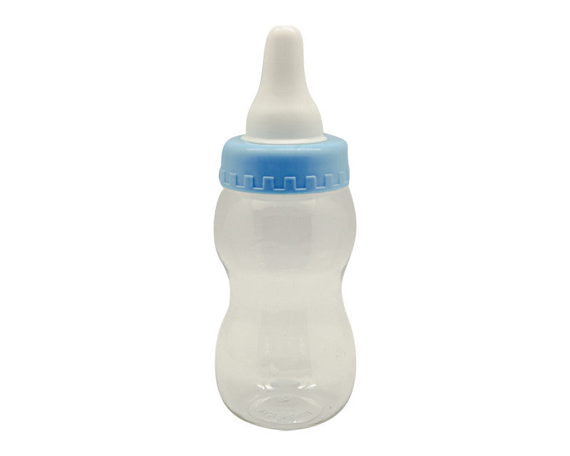 9"x 2 1/2" Blue Plastic Baby Shower Decoration Bottle with Coin Slot - Pack of 1