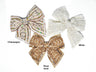 Sequin Beaded Bow 4 x 4