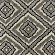 Brandis Fabric Diamond Jacquard Velvet Fabric - Ebony, Linen Look, 57" Width (1 Yard)