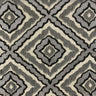 Brandis Fabric Diamond Jacquard Velvet Fabric - Ebony, Linen Look, 57" Width (1 Yard)