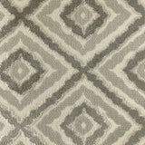 Brandis Fabric Diamond Jacquard Velvet Fabric - Ebony, Linen Look, 57" Width (1 Yard)