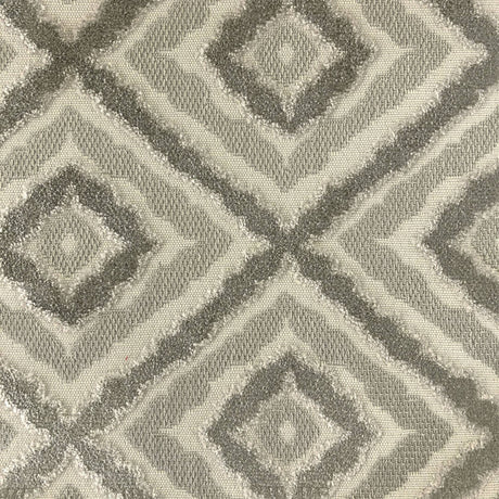Brandis Fabric Diamond Jacquard Velvet Fabric - Ebony, Linen Look, 57" Width (1 Yard)