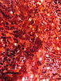 Big Rain Drop 3/8" Sequin Mesh Fabric Red