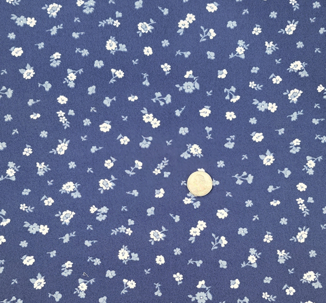 Brushed DTY 1D1276 Polyester Fabric - Navy, 58/59" Width