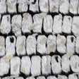 Black Gray Bricks Faux Fur Long Pile Fabric,