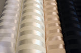Bridal Satin Stripe Brocade Polyester Fabric - Tone On Tone Stripe, 58/60" Width, 4 Colors Available (1 Yard)