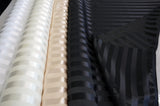 Bridal Satin Stripe Brocade Polyester Fabric - Tone On Tone Stripe, 58/60" Width, 4 Colors Available (1 Yard)