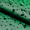 Brilliance Beaded With Rhinestone Stretch Mesh Fabric - Champagne, Silver, Black, Colorful, Pink, Red, Hunter Green, Light Blue, 54/55" Width (1 Yard)