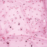 Rhinestone Stretch Mesh Fabric