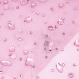 Rhinestone Stretch Mesh Fabric