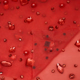 Rhinestone Stretch Mesh Fabric
