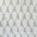 Broadway Fabric - Metallic Damask Sheer Fabric, Brass, 110" Width (1 Yard)