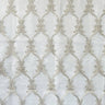 Broadway Fabric - Metallic Damask Sheer Fabric, Brass, 110" Width (1 Yard)