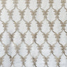 Broadway Fabric - Metallic Damask Sheer Fabric, Brass, 110" Width (1 Yard)