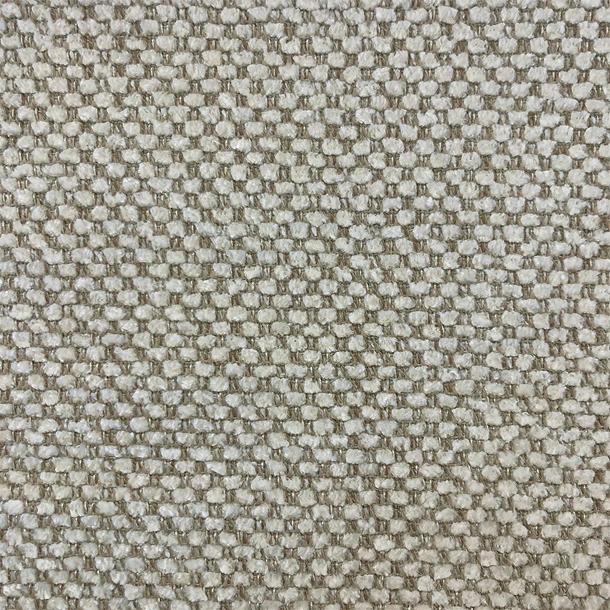 Bronx Two Tone Woven Chenille Fabric - Ivory, Beige, Pewter, Gray, Silver, 56" Width (1 Yard)