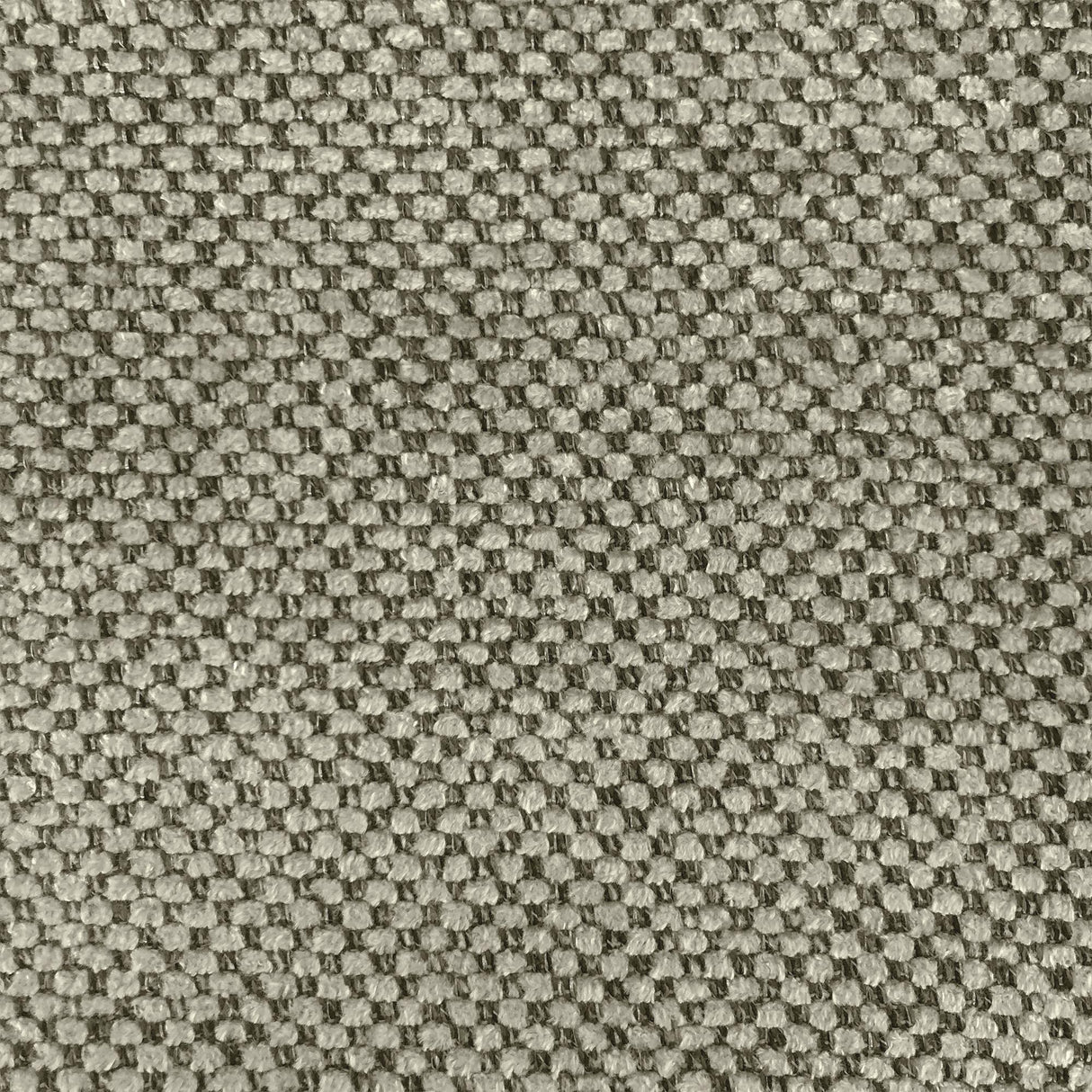 Bronx Two Tone Woven Chenille Fabric - Ivory, Beige, Pewter, Gray, Silver, 56" Width (1 Yard)