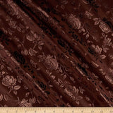 Rose Floral Jacquard Satin Fabric by the Yard 59/60″ Width