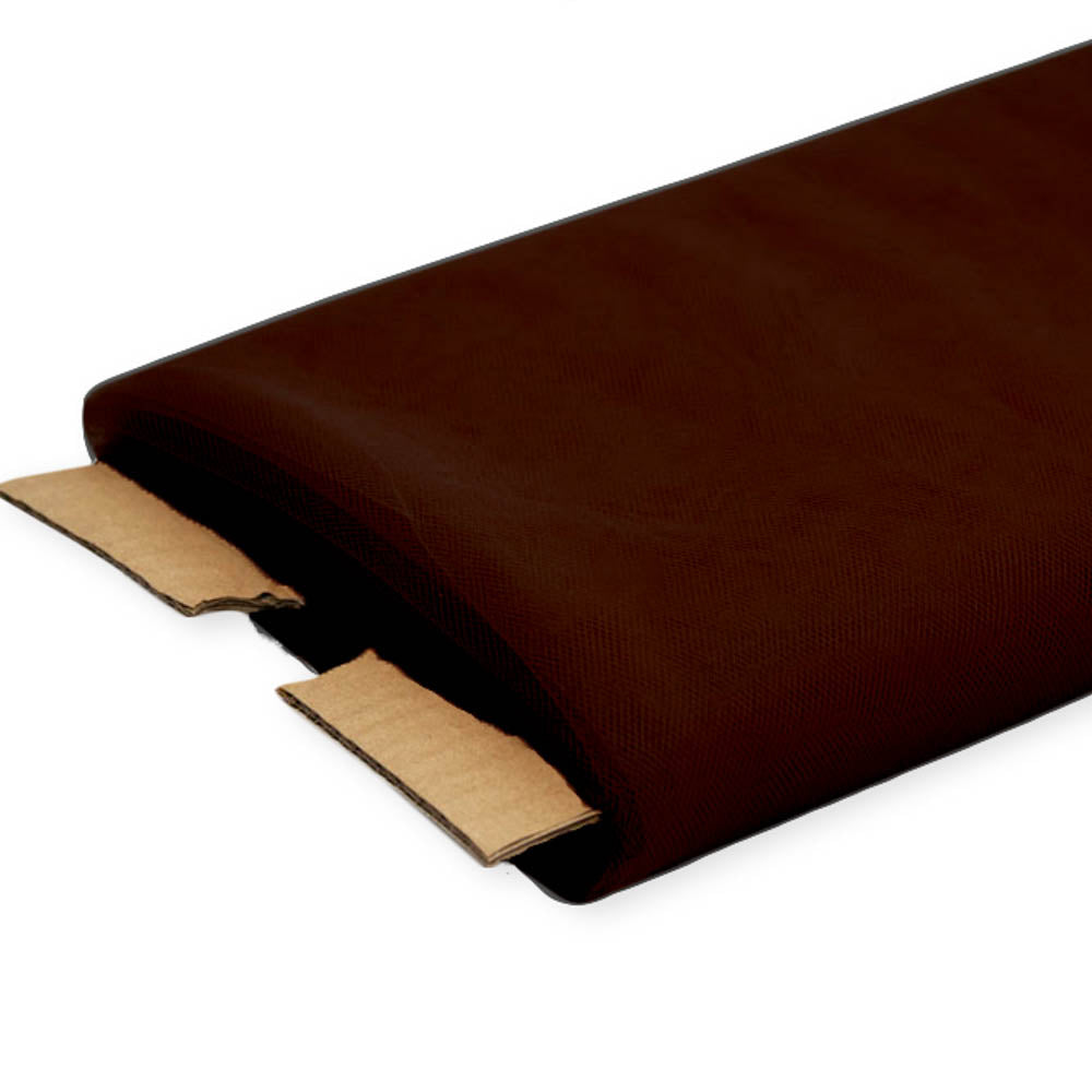 Brown Nylon Tulle Fabric, 54″ Inches Wide – 40 Yards By Roll