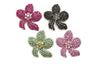Rhinestone Flower Brooch 2.50"