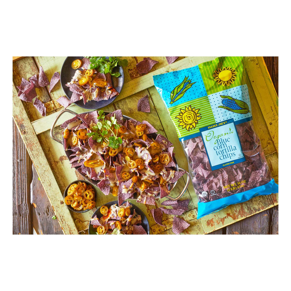 Trader Joe’s Organic Blue Corn Tortilla Chips 16 Oz