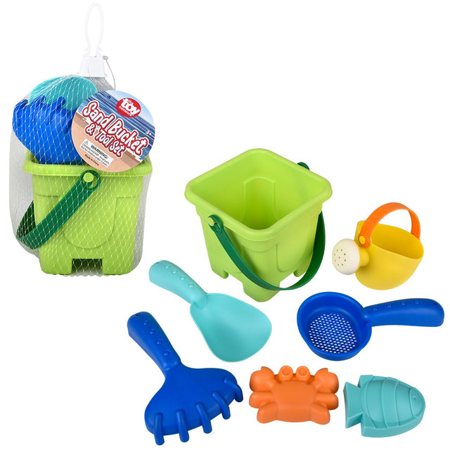 Sand Bucket and 6pc Tool Set