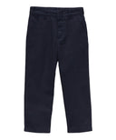 Boy's Navy Uniform Twill Pants - Navy, Flat Front, Adjustable Waist, 5-16 (1 Pair)