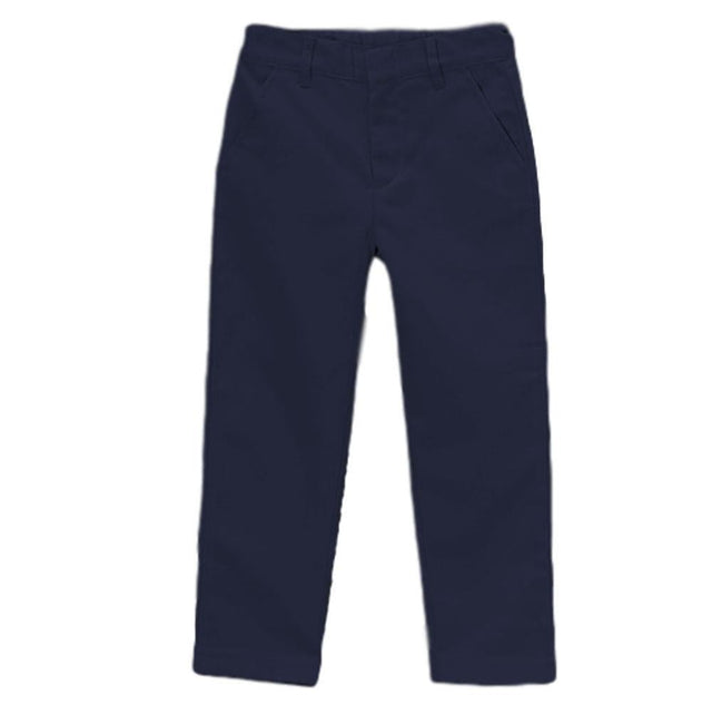 Boy Uniform Skinny Fit Pants - Navy, Grey, Khaki, Black, Adjustable Waist, Sizes 5-16 (1 Pair)