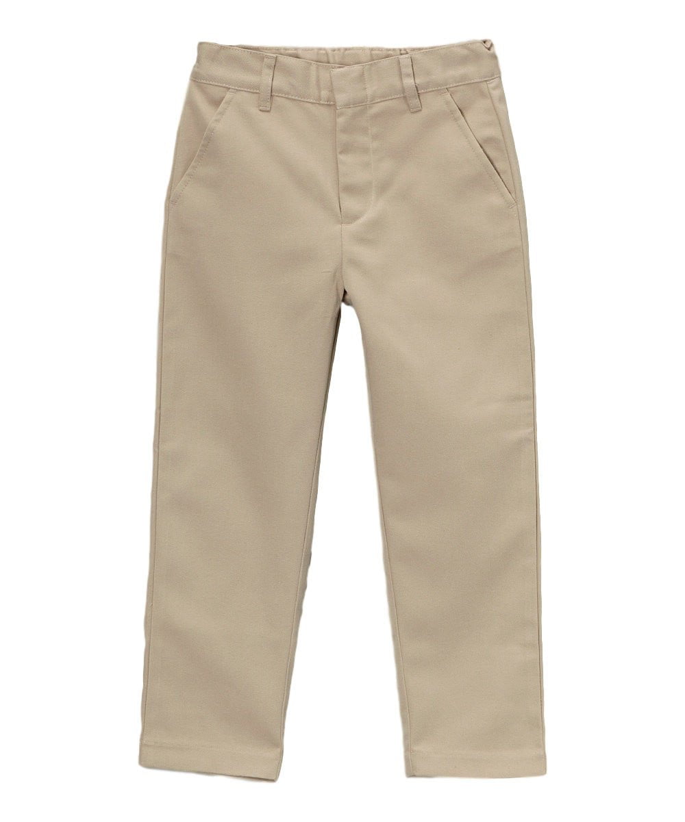 Boy Uniform Skinny Fit Pants - Navy, Grey, Khaki, Black, Adjustable Waist, Sizes 5-16 (1 Pair)