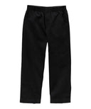 Boy's Black Uniform All Elastic Waist Pull-On Pants - Black, All Elastic Waist, Sizes 4-12 (1 Pair)