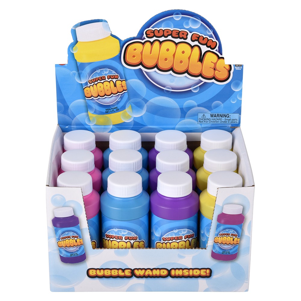 Bubble Bottle 4oz (12 Pc Display)
