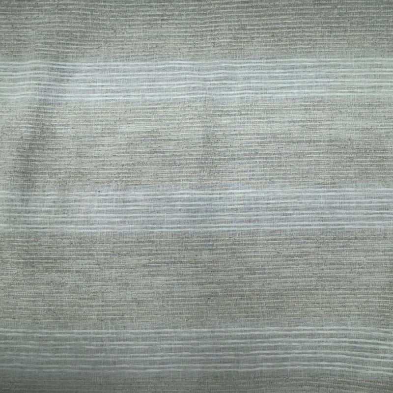 Budah Sheer Polyester Fabric - Striped Ivory, 118" Width (1 Yard)