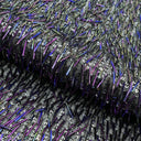 Gleam Beaded With Sequins Stretch Mesh Fabric - Irid Black, 53/54" Width (1 Yard)